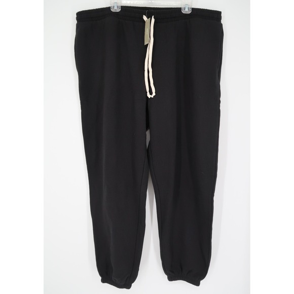 J.CREW Pants - J. Crew Women's 2X Relaxed Heritage Fleece Sweatpants Black Size 2XL BV945 New
